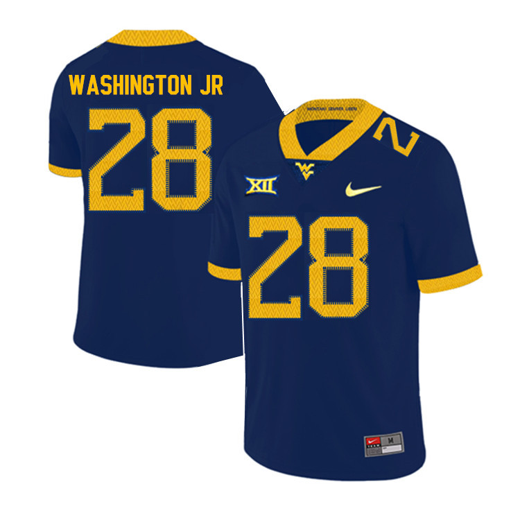2019 Men #28 Keith Washington Jr. West Virginia Mountaineers College Football Jerseys Sale-Navy - Click Image to Close